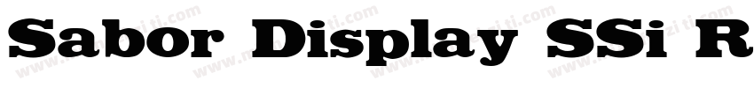 Sabor Display SSi Re字体转换